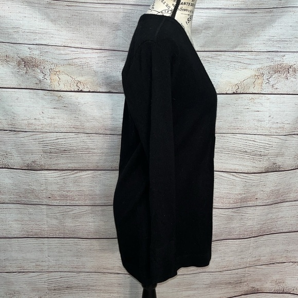 Magaschoni 100% Cashmere Cardigan Sweater Buckle Front Black Size XS - Picture 5 of 11